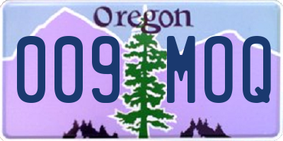 OR license plate 009MOQ