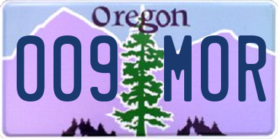 OR license plate 009MOR