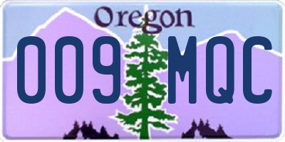 OR license plate 009MQC