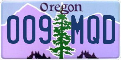 OR license plate 009MQD