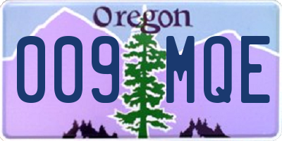 OR license plate 009MQE