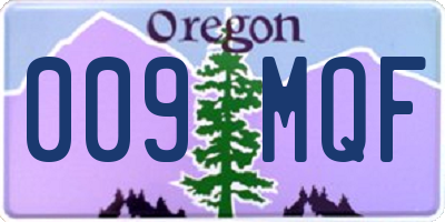 OR license plate 009MQF