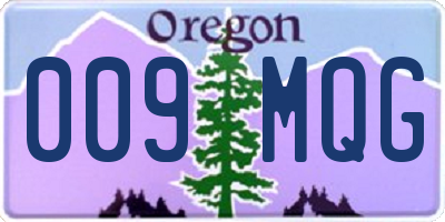 OR license plate 009MQG