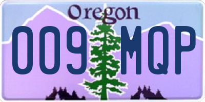 OR license plate 009MQP