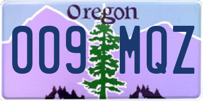 OR license plate 009MQZ