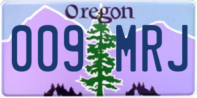 OR license plate 009MRJ