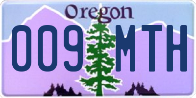 OR license plate 009MTH