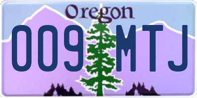 OR license plate 009MTJ