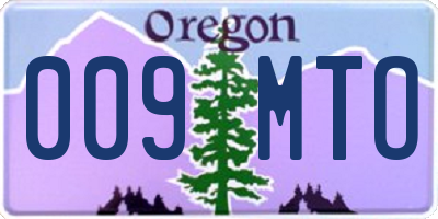OR license plate 009MTO