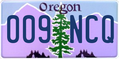 OR license plate 009NCQ