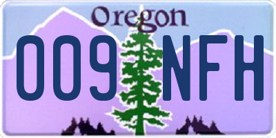 OR license plate 009NFH