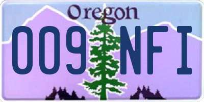 OR license plate 009NFI