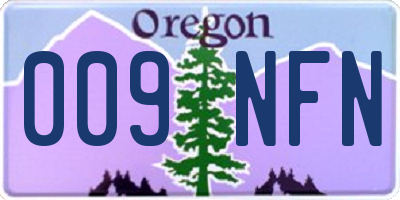 OR license plate 009NFN