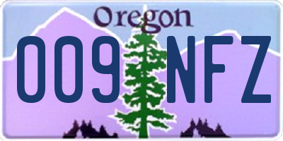 OR license plate 009NFZ