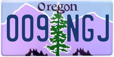 OR license plate 009NGJ