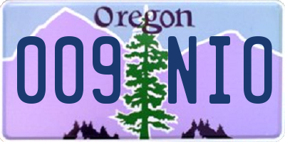 OR license plate 009NIO