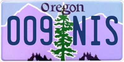 OR license plate 009NIS