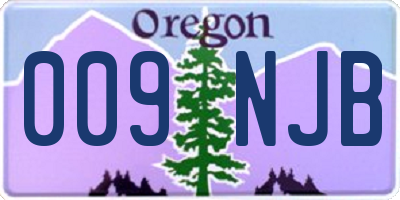 OR license plate 009NJB