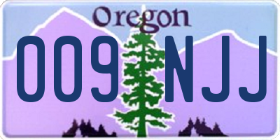 OR license plate 009NJJ
