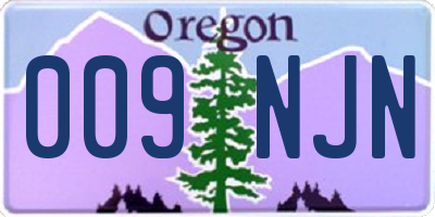 OR license plate 009NJN