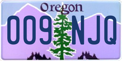 OR license plate 009NJQ
