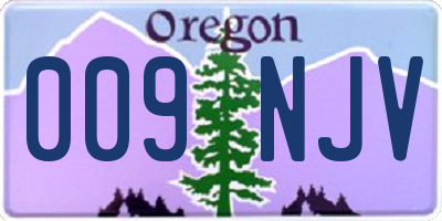 OR license plate 009NJV