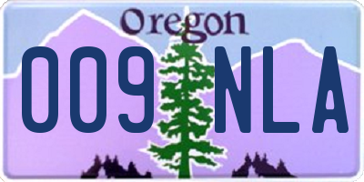 OR license plate 009NLA