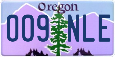 OR license plate 009NLE