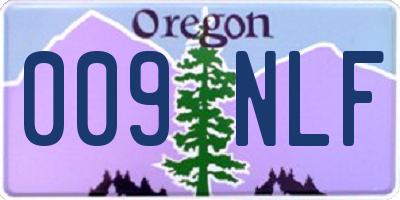 OR license plate 009NLF