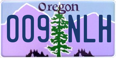 OR license plate 009NLH