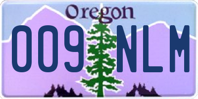 OR license plate 009NLM