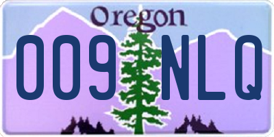 OR license plate 009NLQ