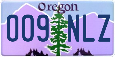 OR license plate 009NLZ