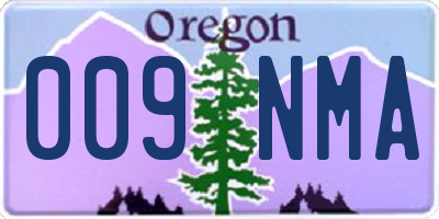 OR license plate 009NMA