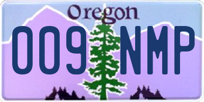 OR license plate 009NMP