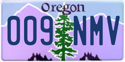 OR license plate 009NMV