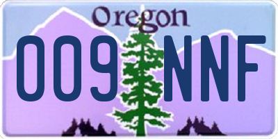 OR license plate 009NNF