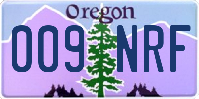 OR license plate 009NRF