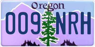 OR license plate 009NRH