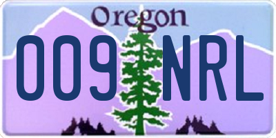 OR license plate 009NRL