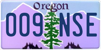 OR license plate 009NSE