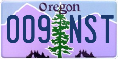 OR license plate 009NST