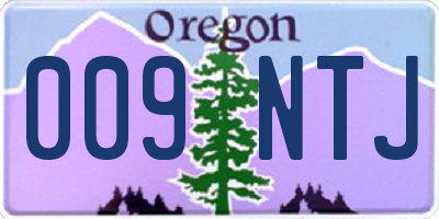 OR license plate 009NTJ