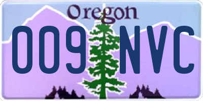 OR license plate 009NVC