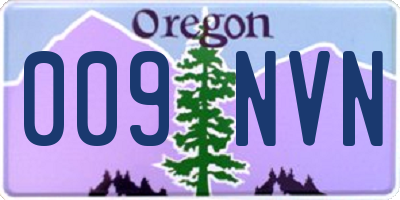 OR license plate 009NVN