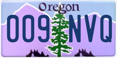 OR license plate 009NVQ