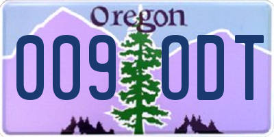 OR license plate 009ODT