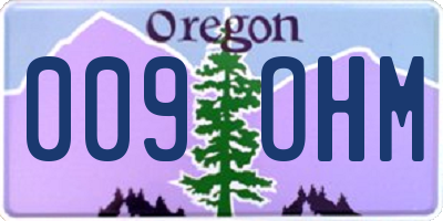 OR license plate 009OHM