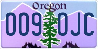 OR license plate 009OJC