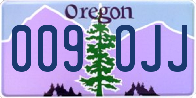 OR license plate 009OJJ